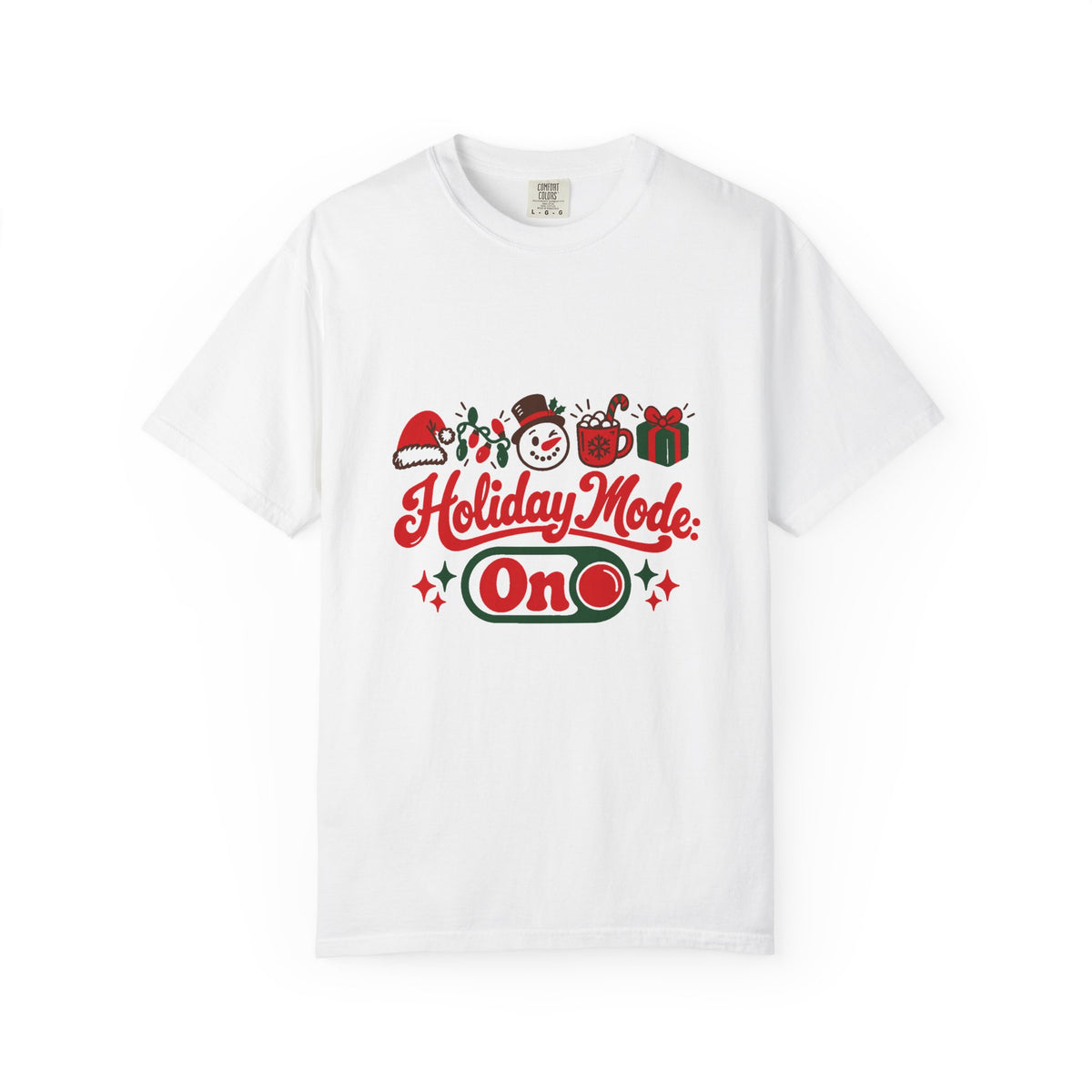 Holiday Mode: On T-Shirt – White