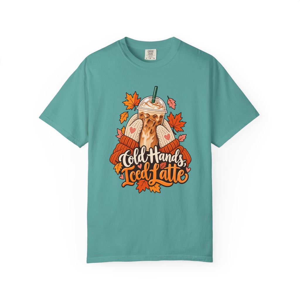 Cold Hands, Iced Latte T-Shirt – Seafoam