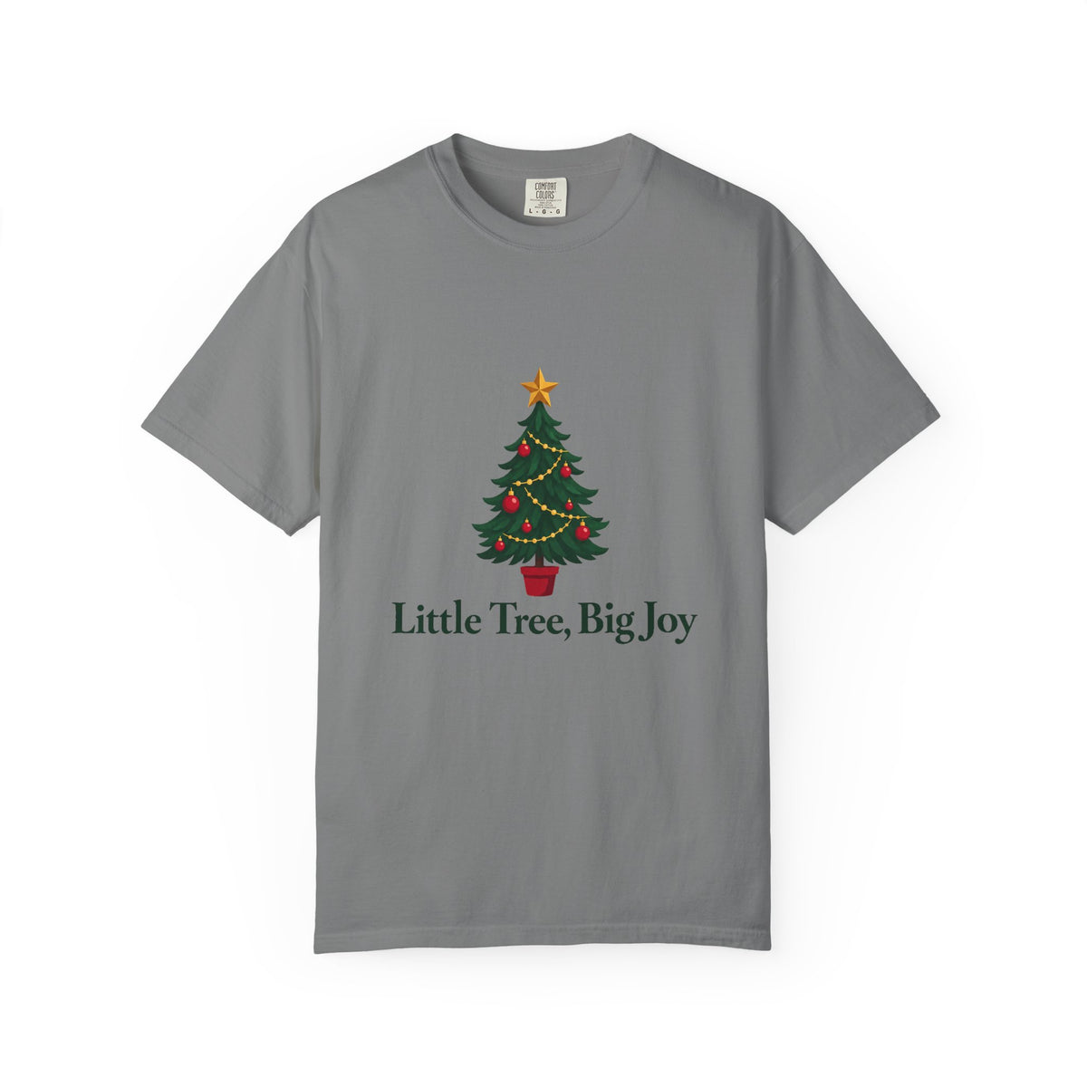 Little Tree, Big Joy T-Shirt – Grey
