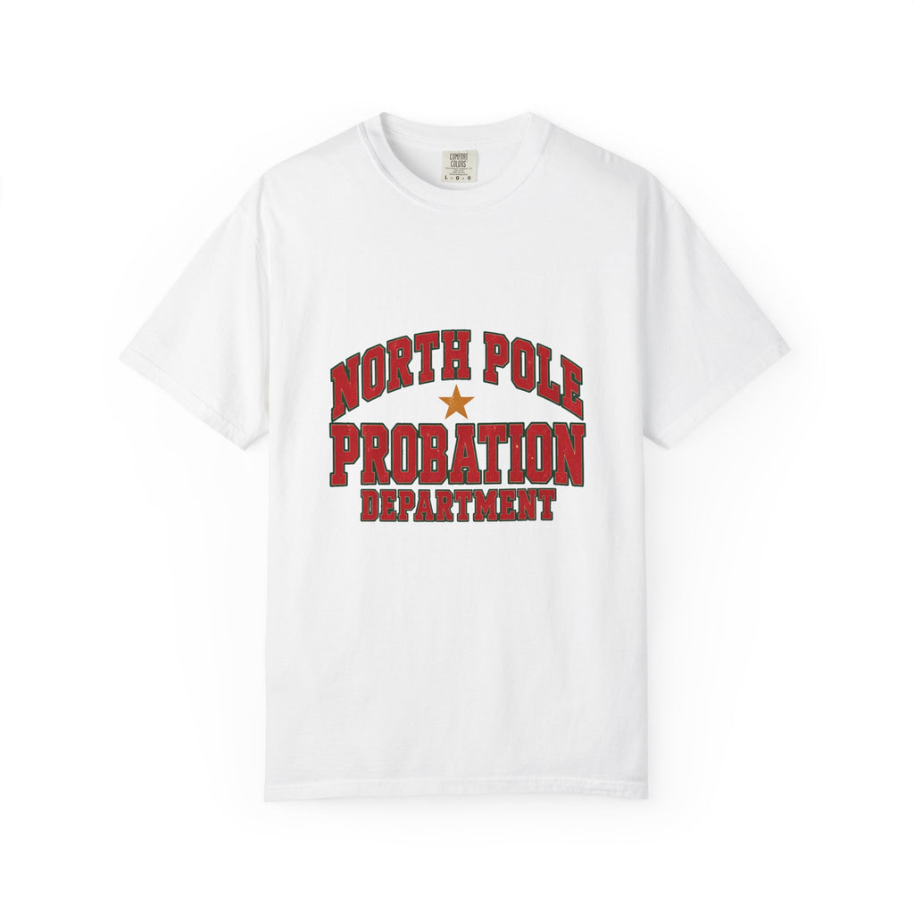 North Pole Probation Department T-Shirt – White