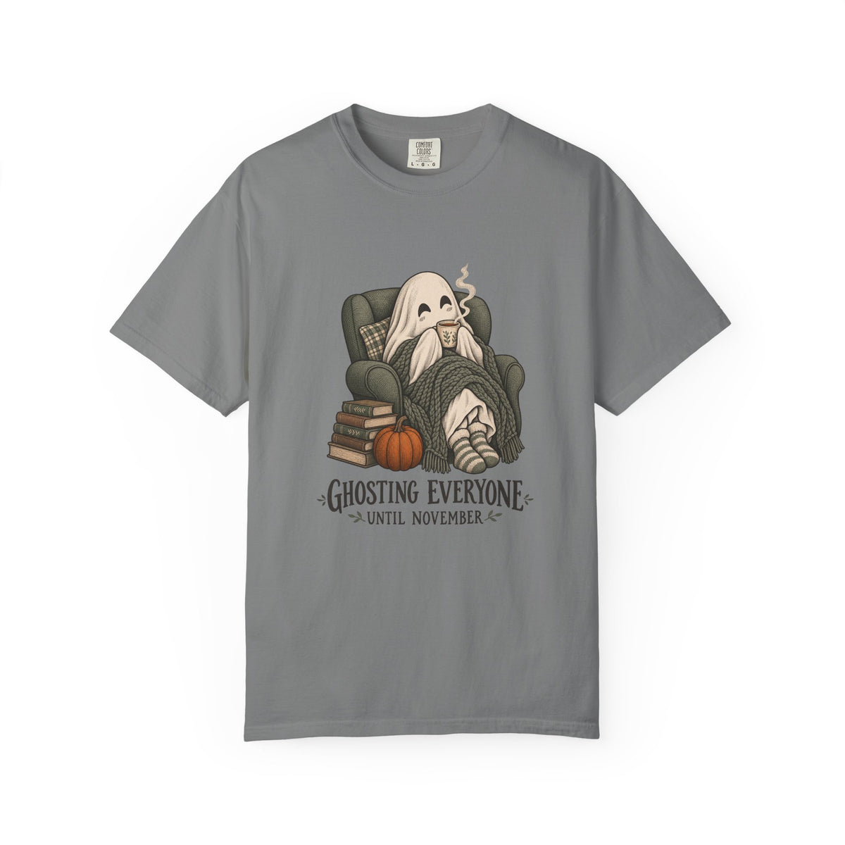 Ghosting Everyone Until November T-Shirt – Grey
