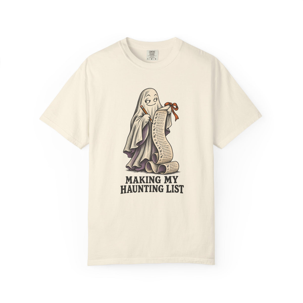 Making My Haunting List T-Shirt – Ivory