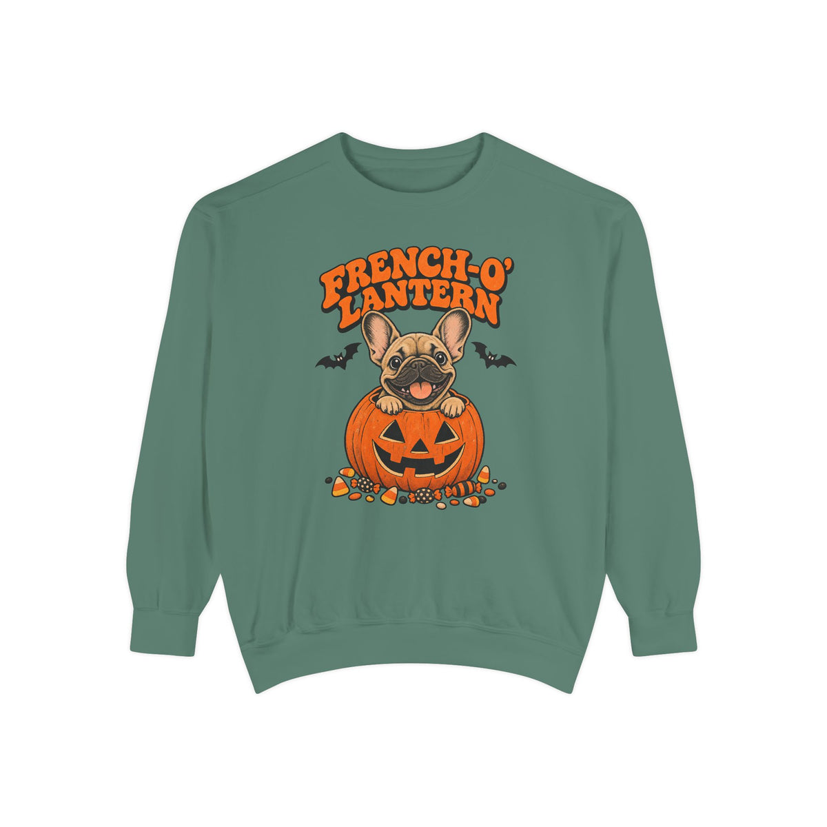 French O Lantern Sweatshirt – Light Green