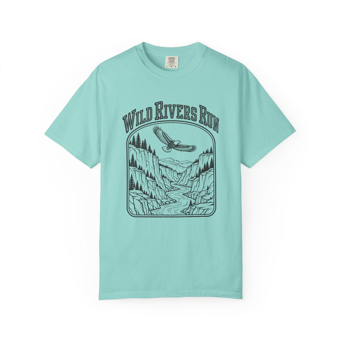 Wild Rivers Run T-Shirt – Chalky Mint