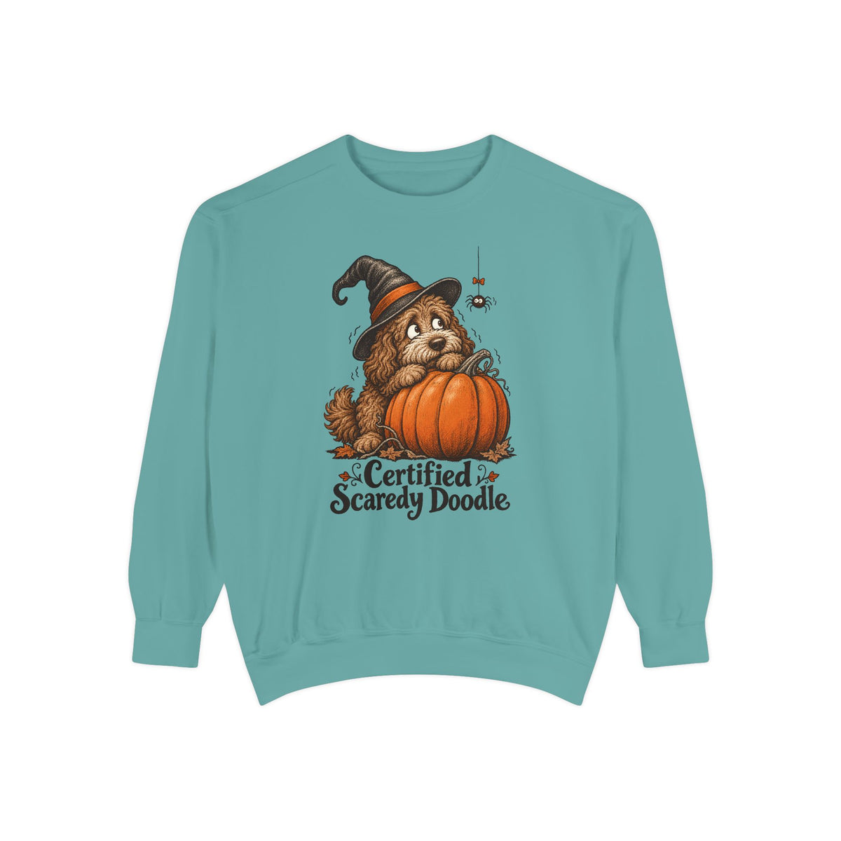 Certified Scaredy Doodle Sweatshirt – Seafoam