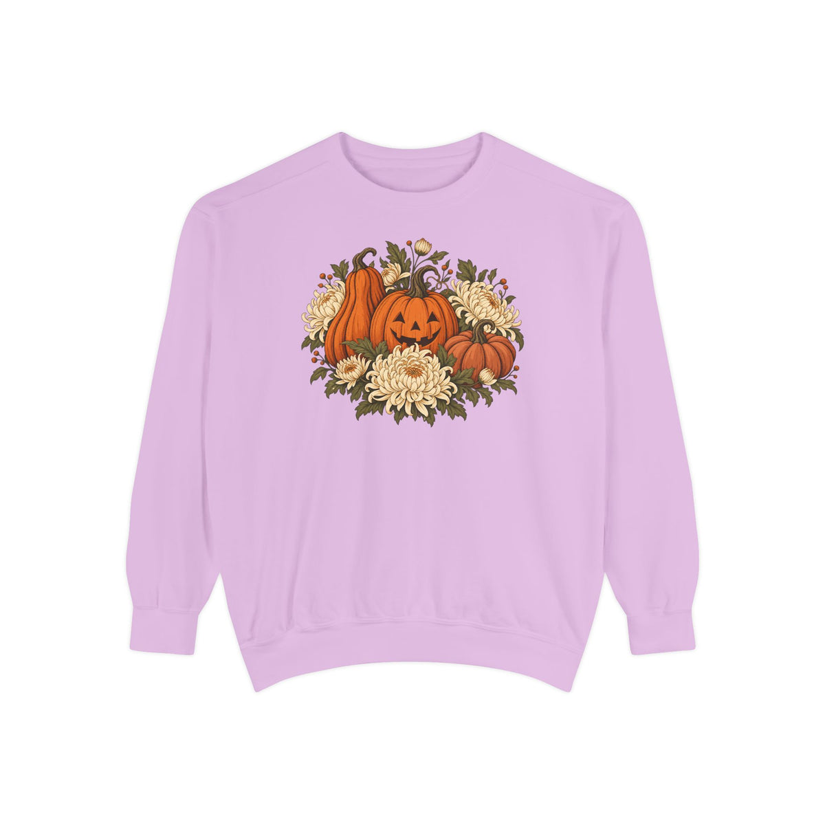 Botanical Pumpkins Sweatshirt – Orchid
