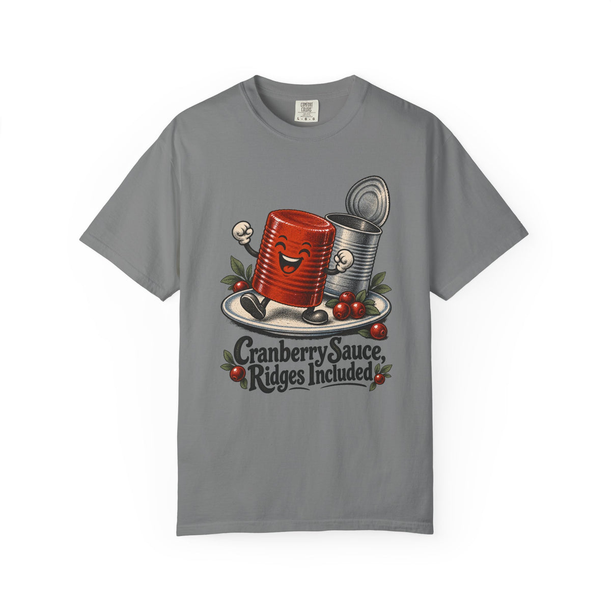 Cranberry Sauce, Ridges Included T-Shirt – Grey