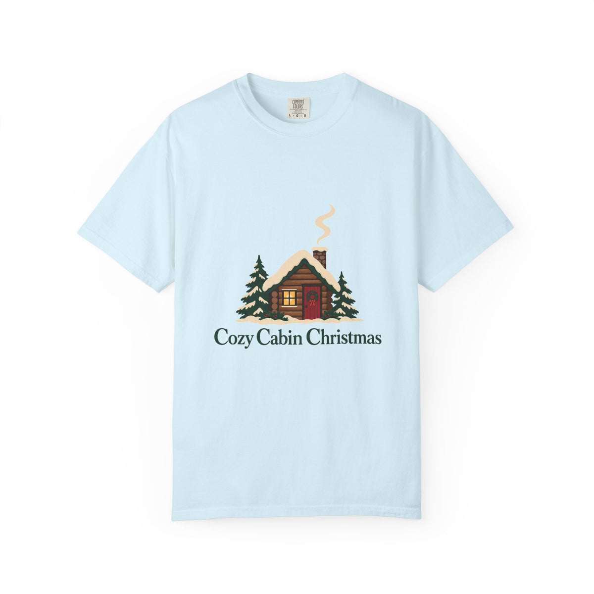 Cozy Cabin Christmas T-Shirt – Chambray