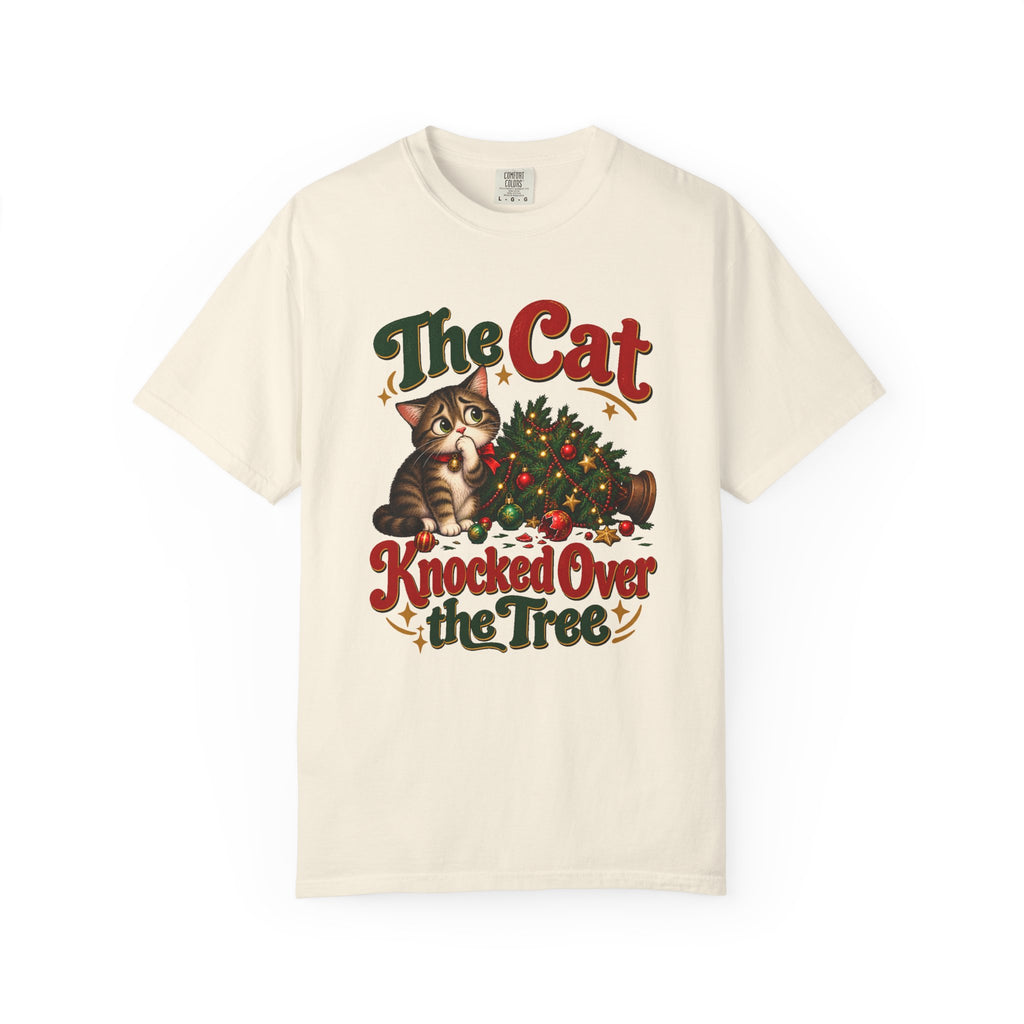The Cat Knocked Over the Tree T-Shirt – Ivory