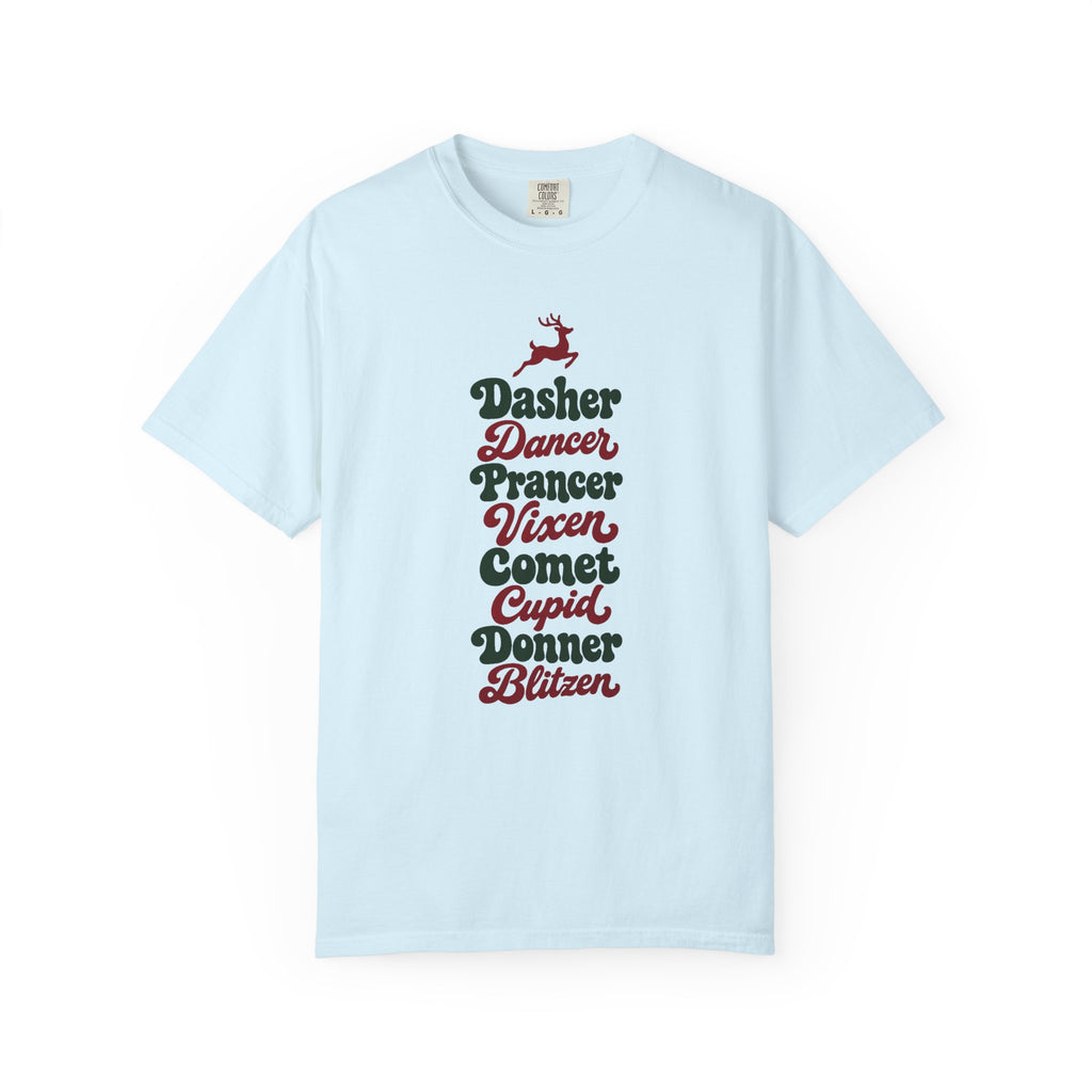 Dasher Dancer Prancer Vixen T-Shirt – Chambray