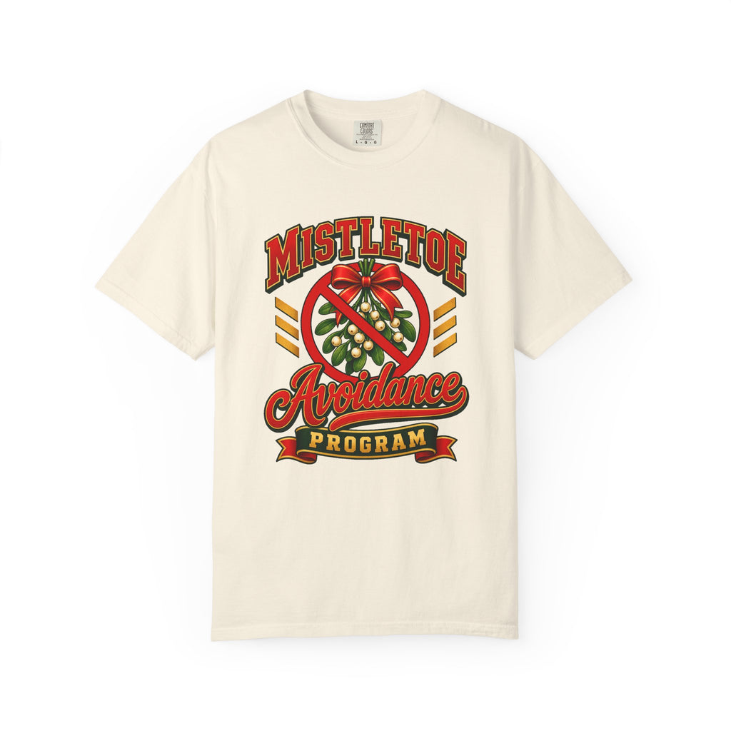 Mistletoe Avoidance Program T-Shirt – Ivory