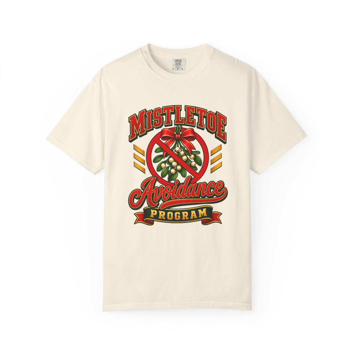 Mistletoe Avoidance Program T-Shirt – Ivory