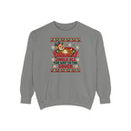 Jingle All the Way to the Couch Ugly Christmas Sweatshirt – Grey