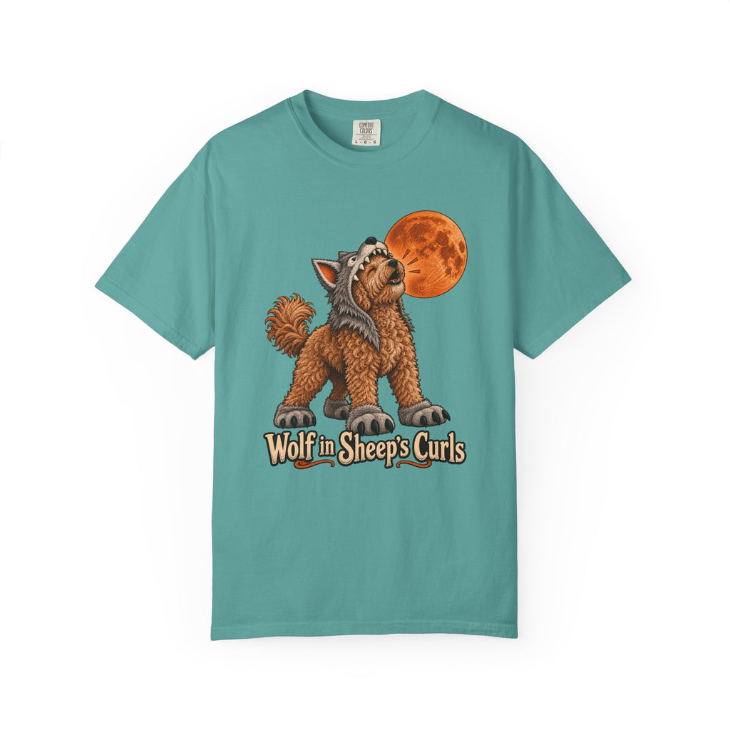 Wolf in Sheep's Curls T-Shirt – Seafoam