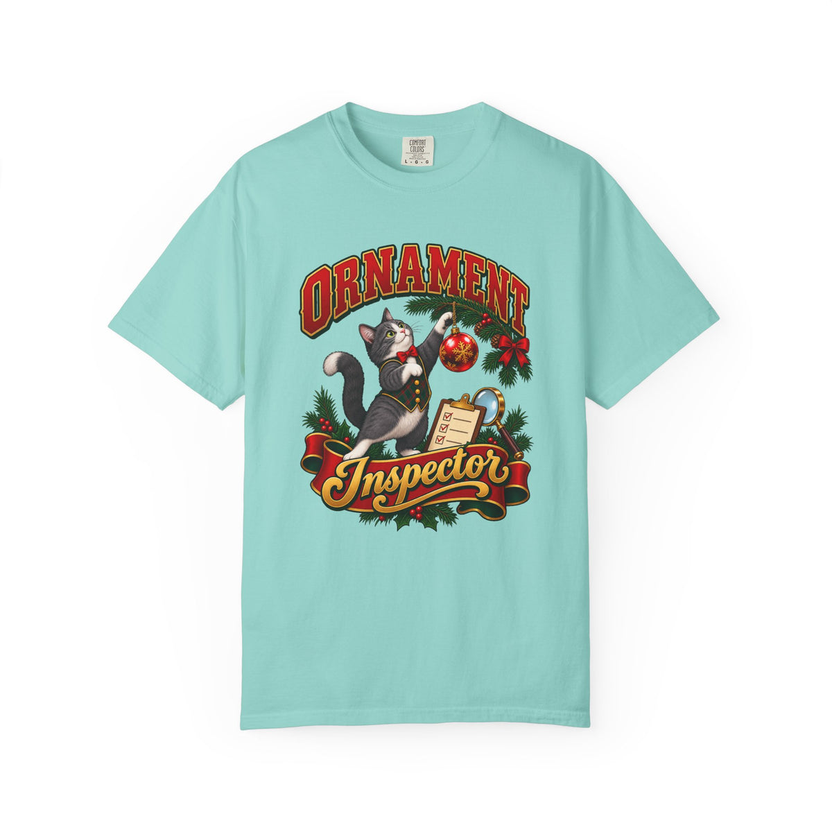 Ornament Inspector T-Shirt – Chalky Mint