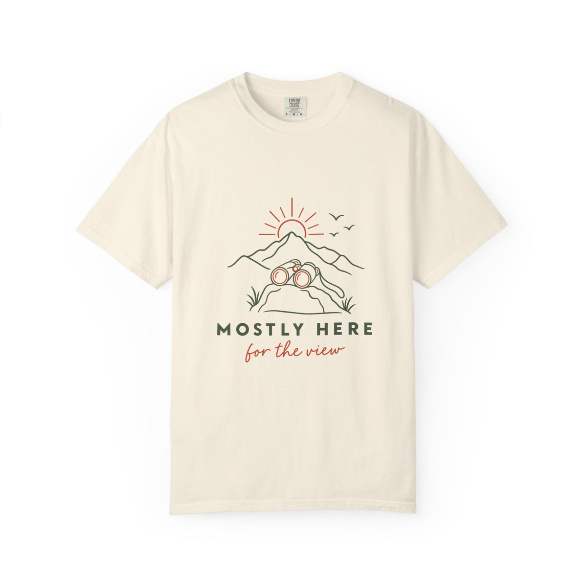 Mostly Here for the View T-Shirt – Ivory