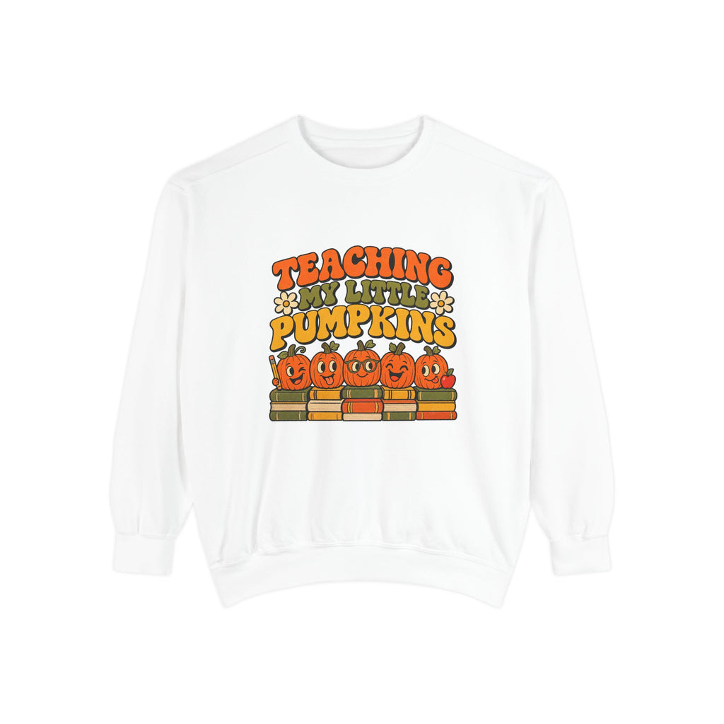 Teaching My Little Pumpkins Sweatshirt – White