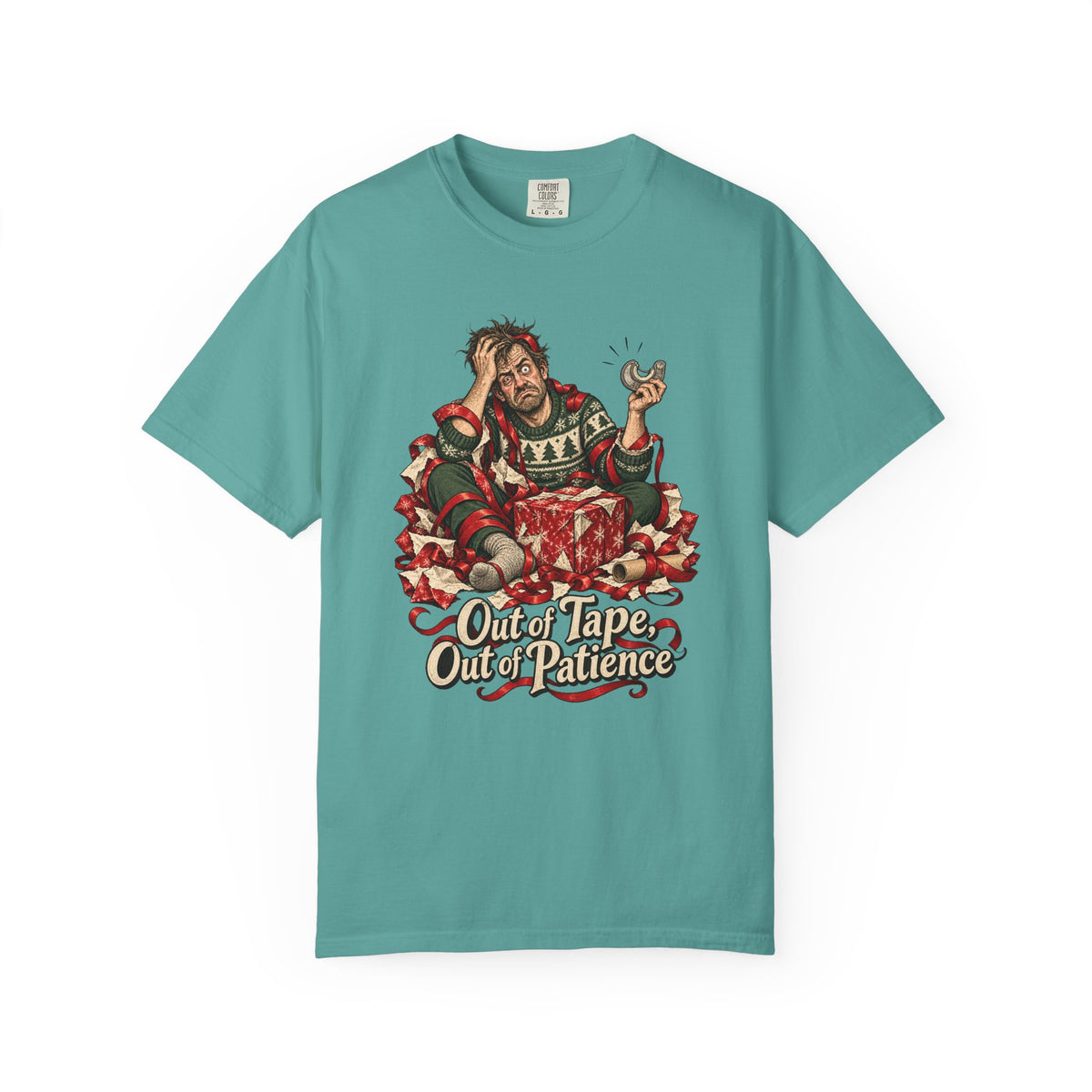 Out of Tape, Out of Patience T-Shirt – Seafoam