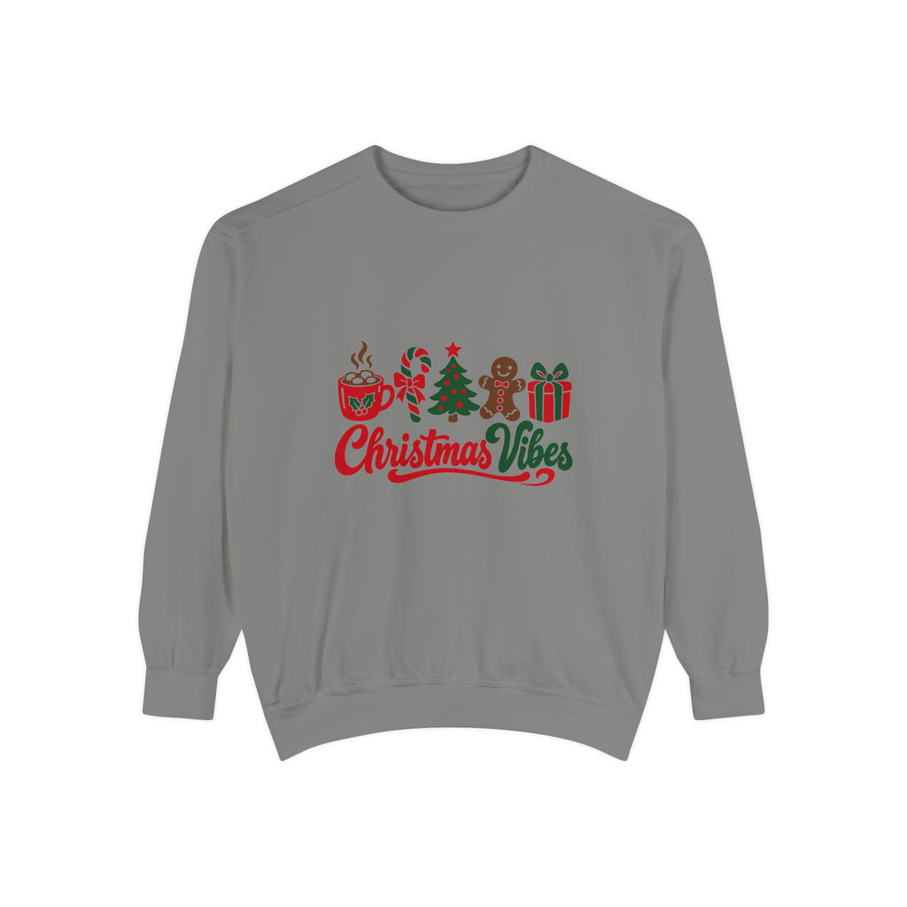 Christmas Vibes Sweatshirt – Grey