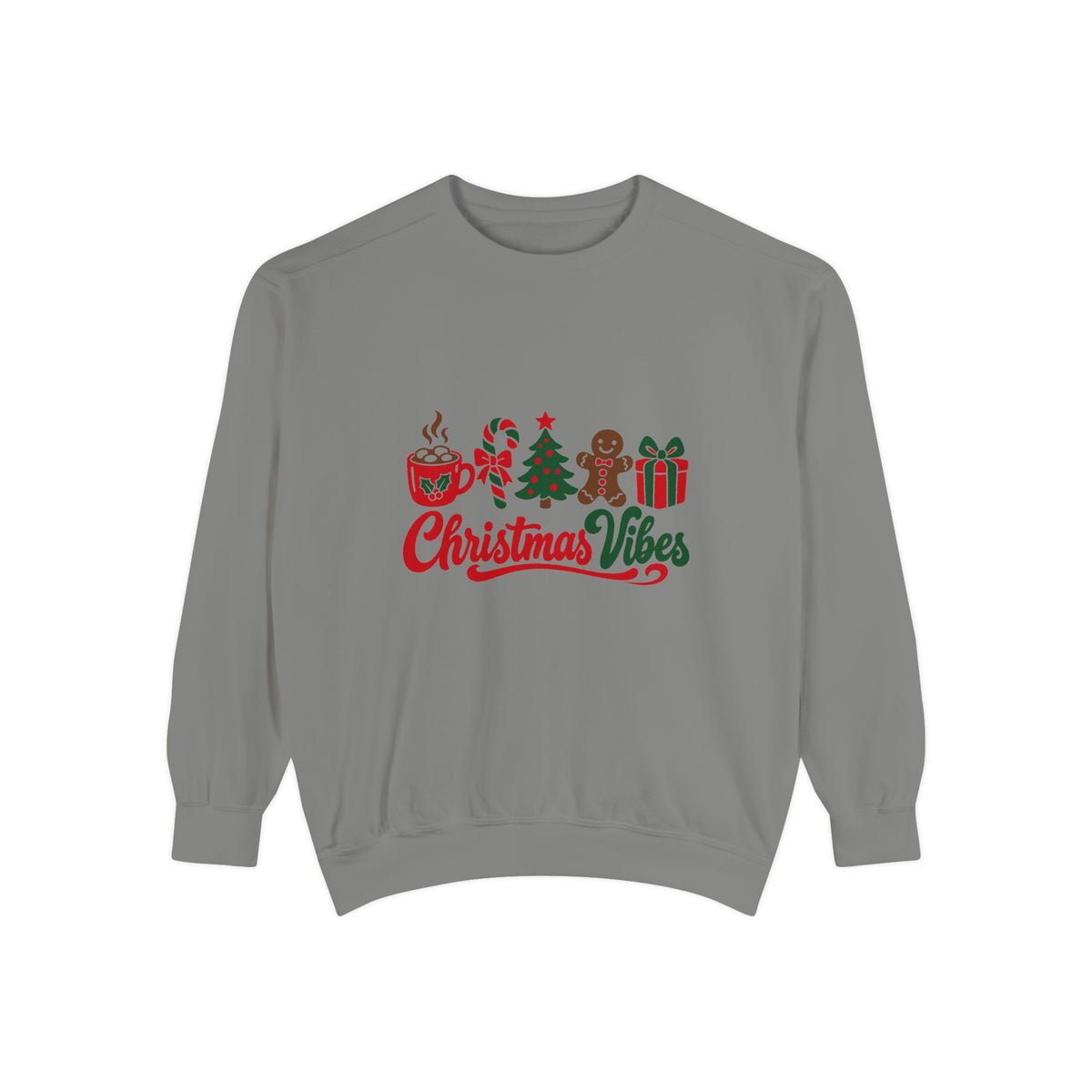 Christmas Vibes Sweatshirt – Grey