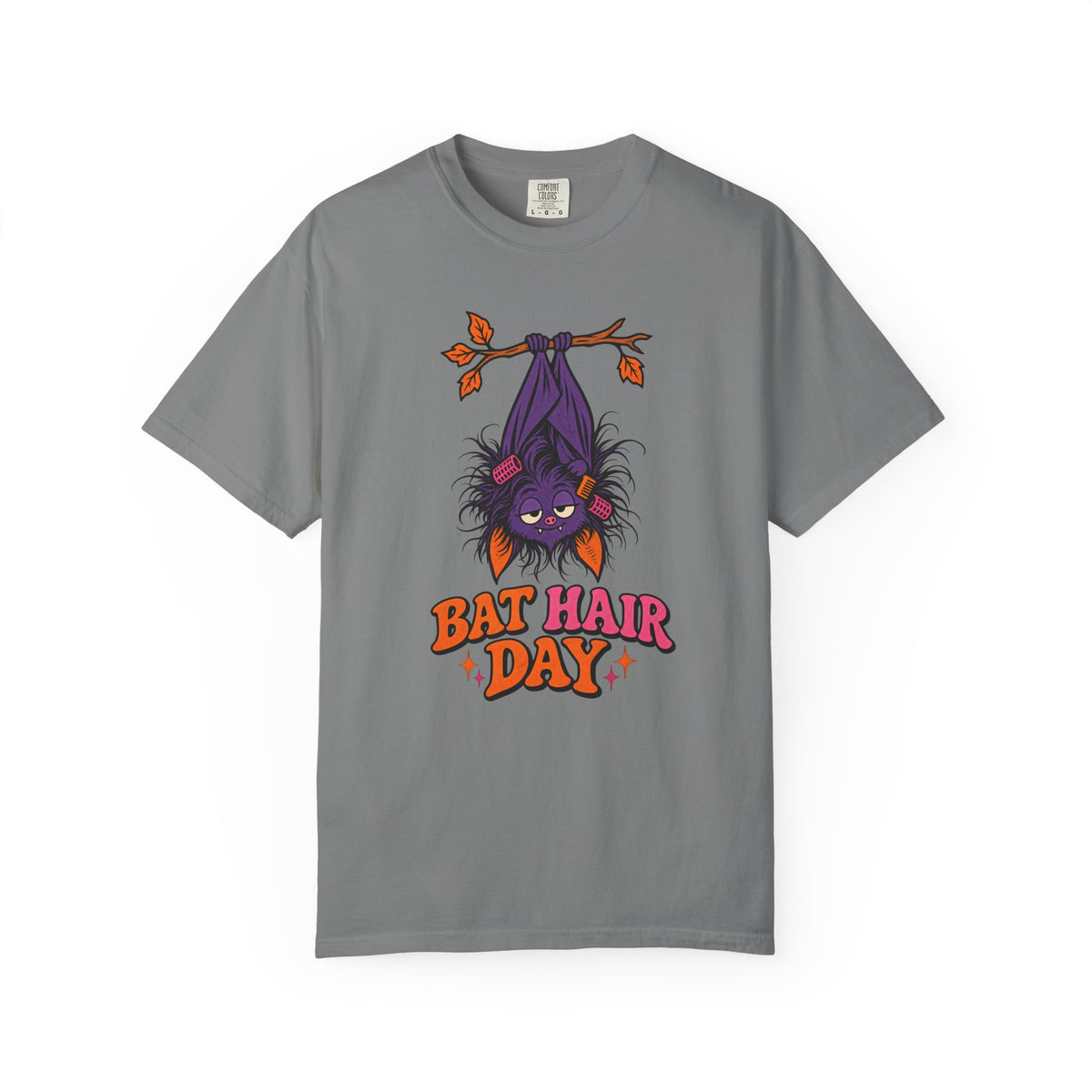 Bat Hair Day T-Shirt – Grey