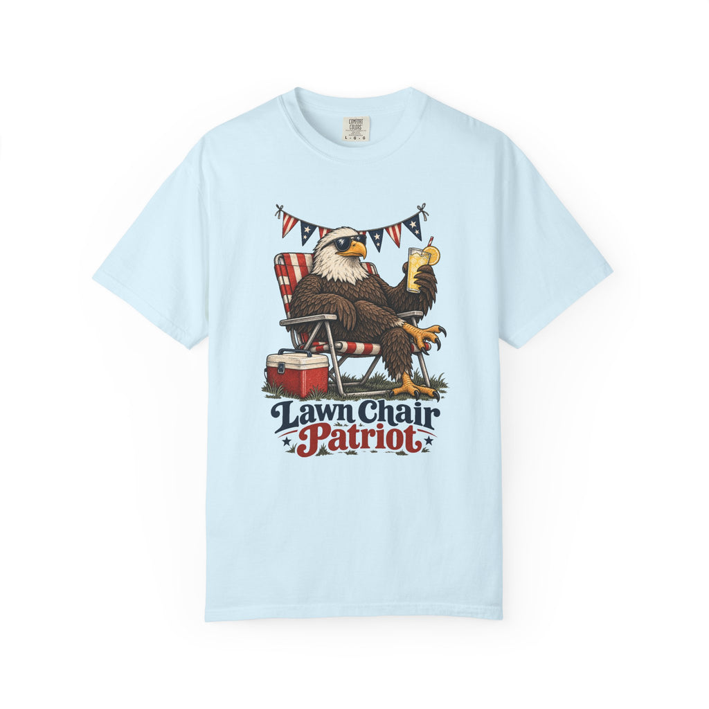 Lawn Chair Patriot T-Shirt – Chambray