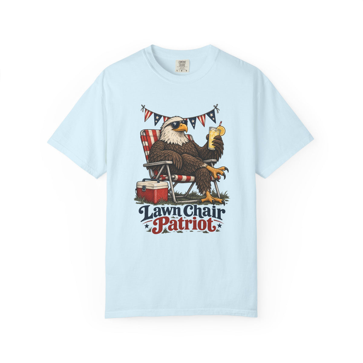 Lawn Chair Patriot T-Shirt – Chambray