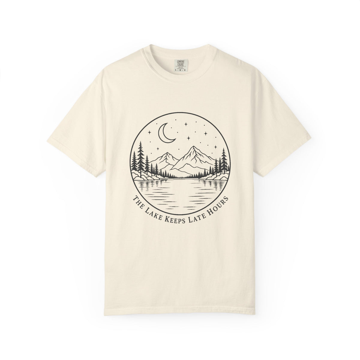 The Lake Keeps Late Hours T-Shirt – Ivory