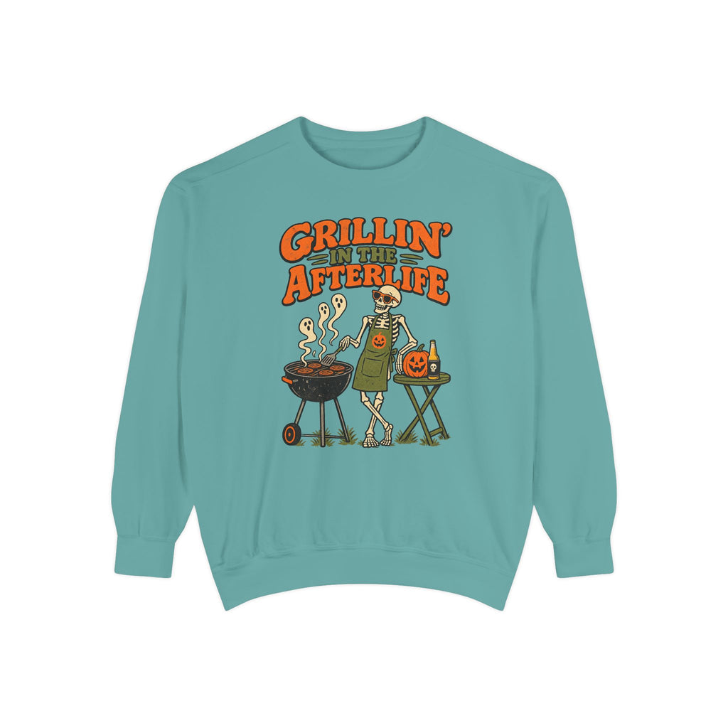 Grillin' in the Afterlife Sweatshirt – Seafoam