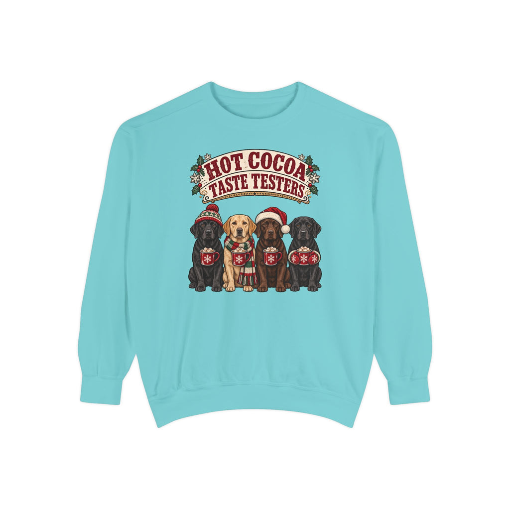 Hot Cocoa Taste Testers Sweatshirt – Chalky Mint