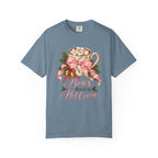 Bows, Bells & Hot Cocoa T-Shirt – Ice Blue