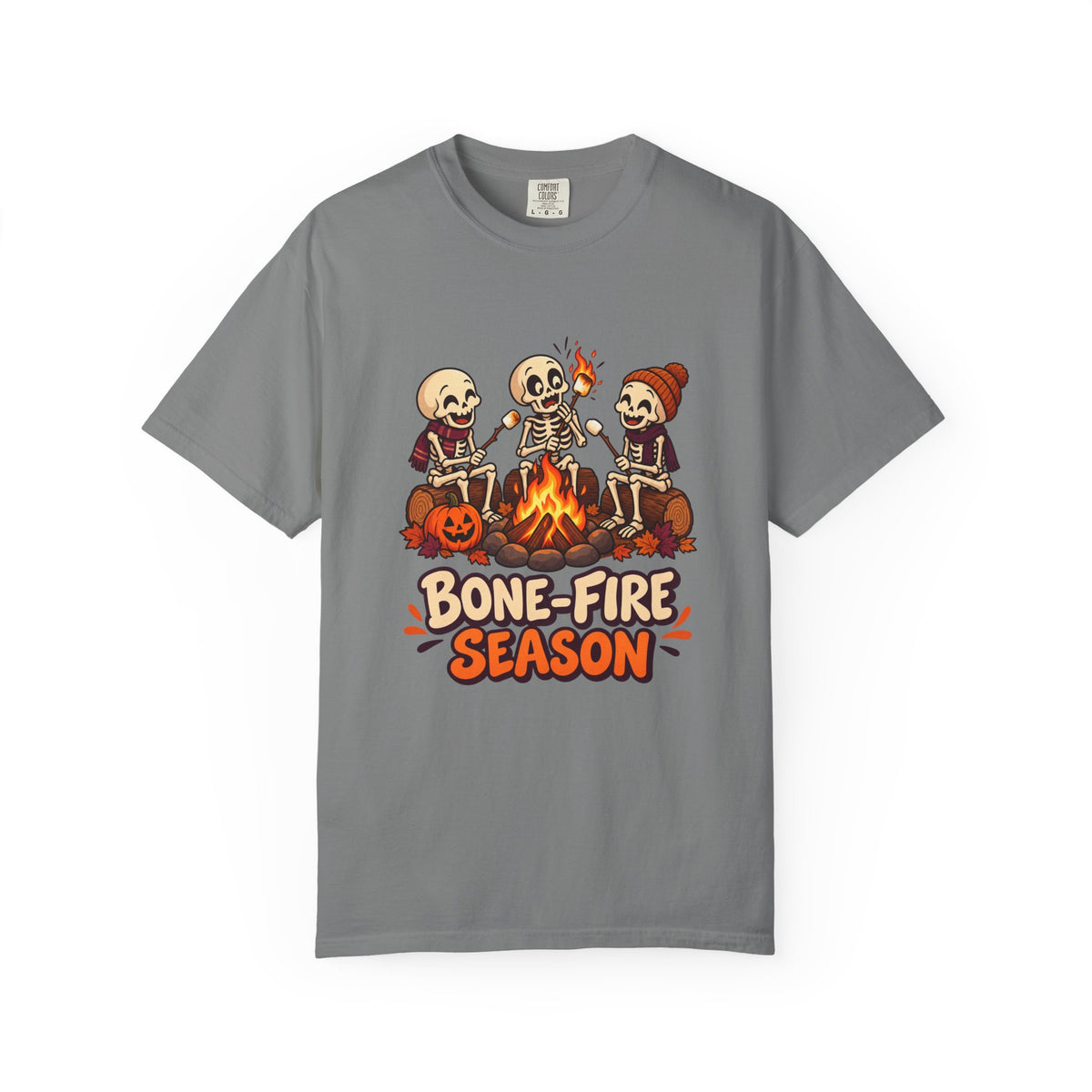 Bone-Fire Season T-Shirt – Grey