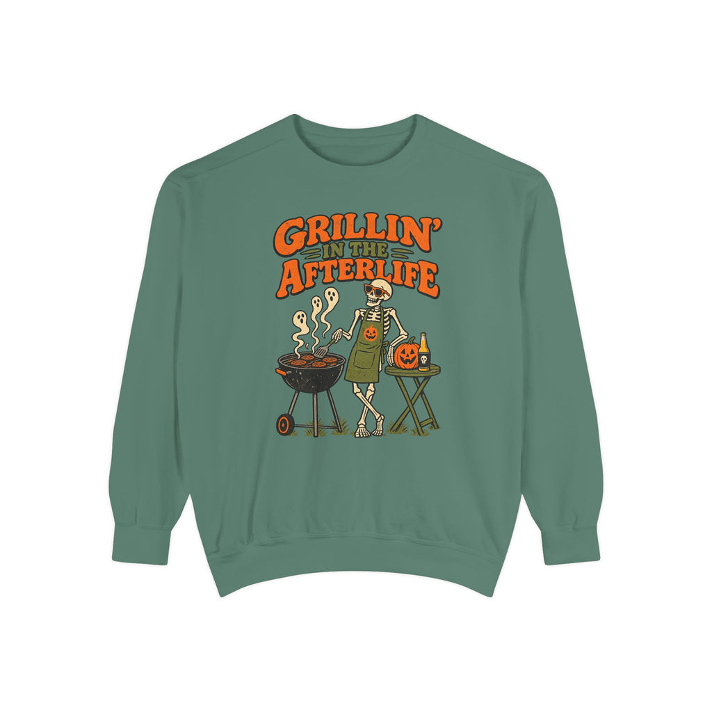 Grillin' in the Afterlife Sweatshirt – Light Green