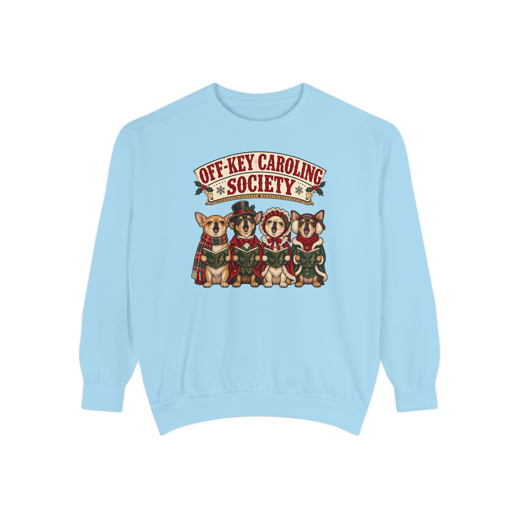 Off-Key Caroling Society Sweatshirt – Chambray