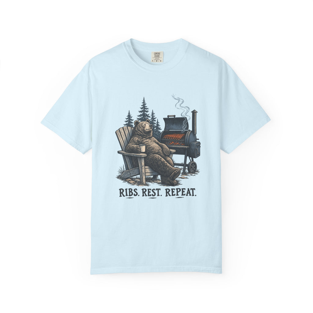 Ribs. Rest. Repeat. T-Shirt – Chambray