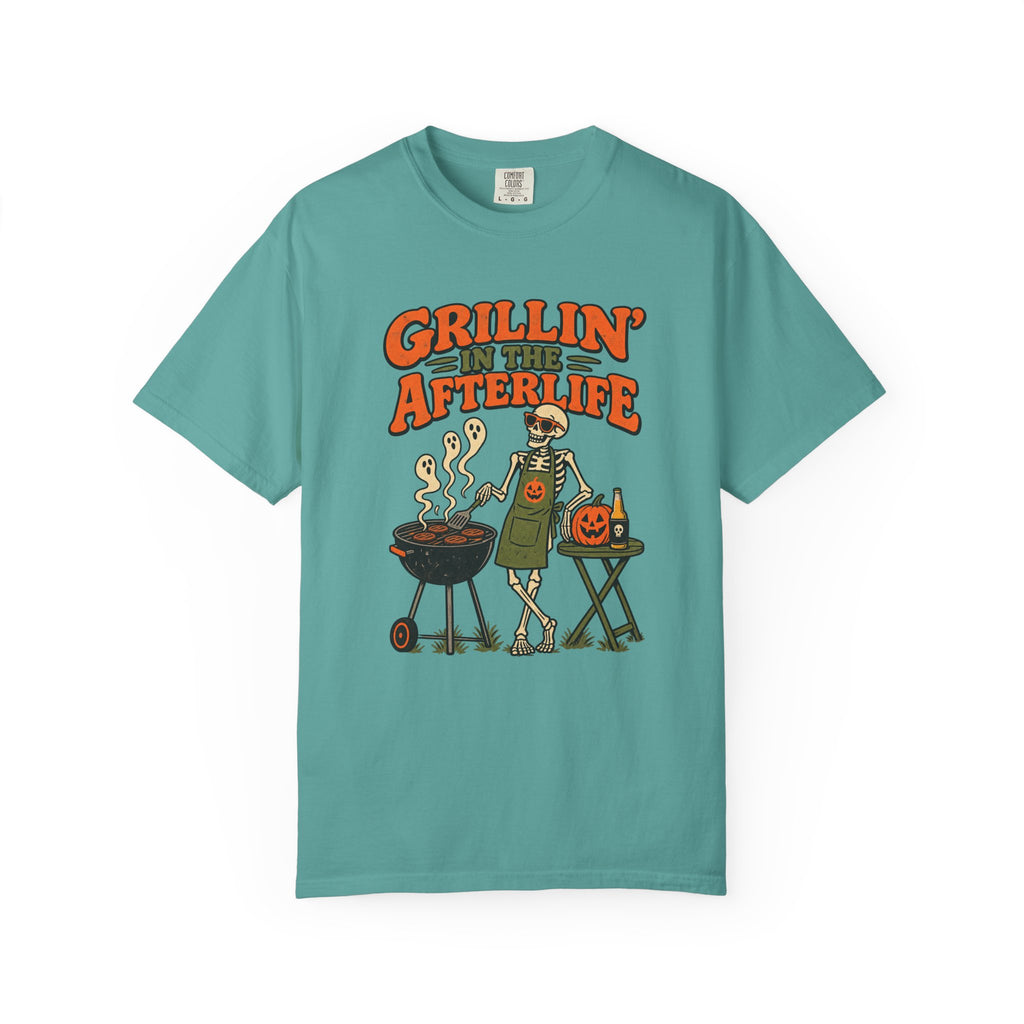 Grillin' in the Afterlife T-Shirt – Seafoam