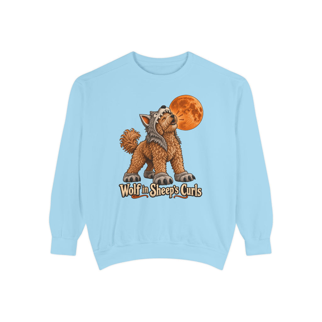 Wolf in Sheep's Curls Sweatshirt – Chambray