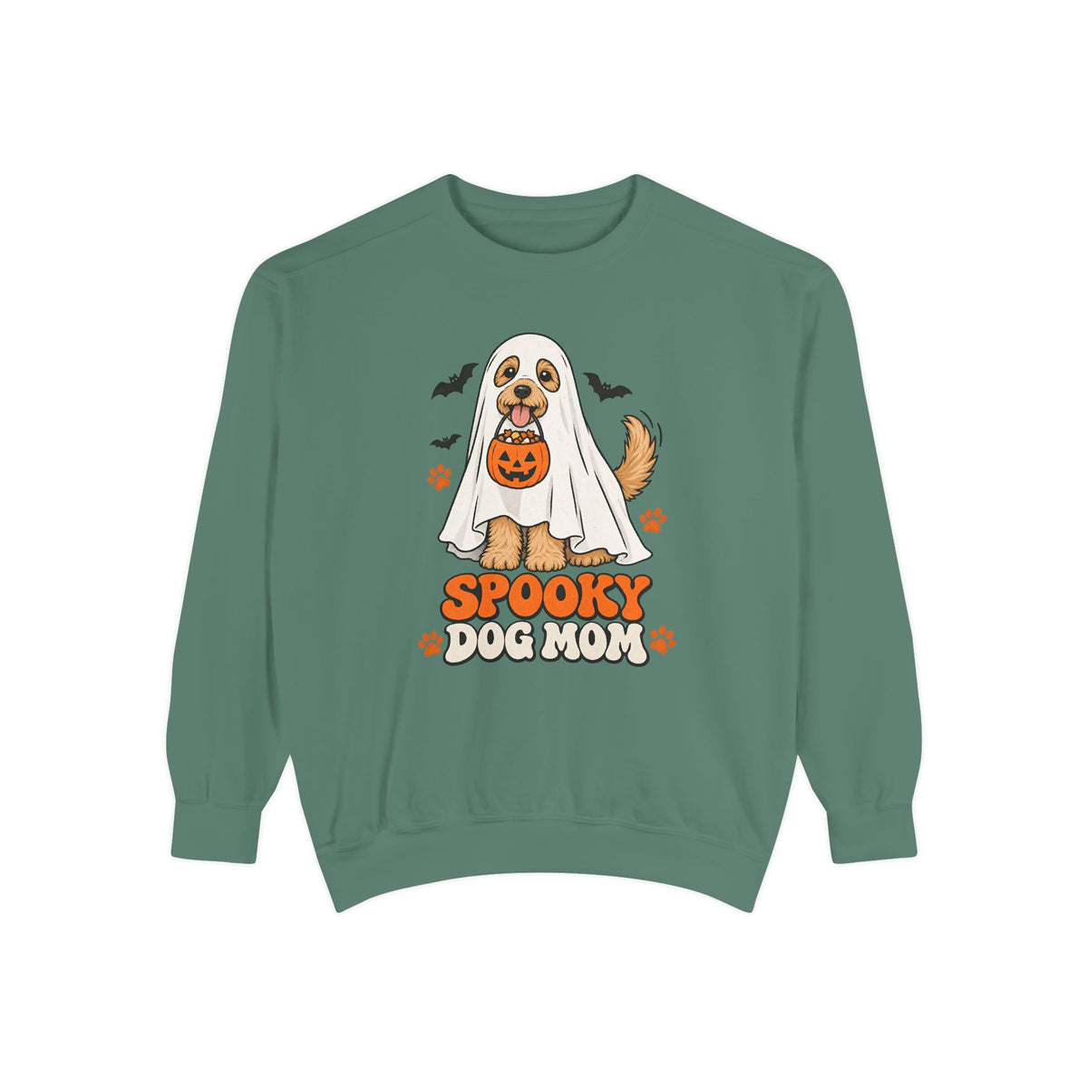 Spooky Dog Mom Sweatshirt – Light Green
