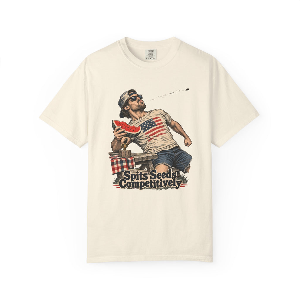 Spits Seeds Competitively T-Shirt – Ivory
