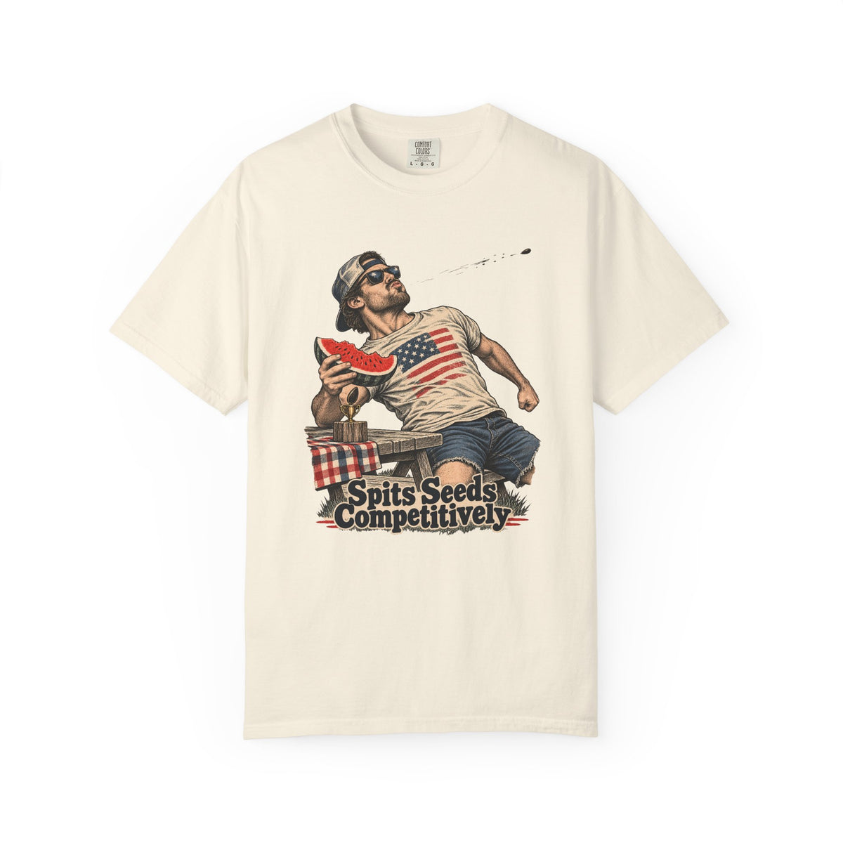 Spits Seeds Competitively T-Shirt – Ivory