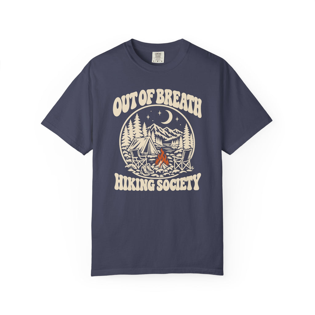 Out of Breath Hiking Society Campfire Night T-Shirt