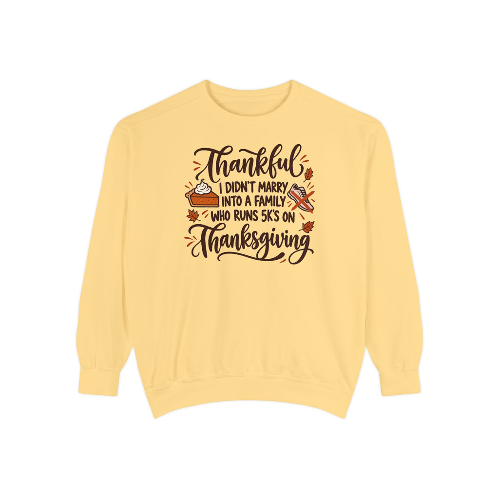 Not a 5K Family Pie Script Sweatshirt
