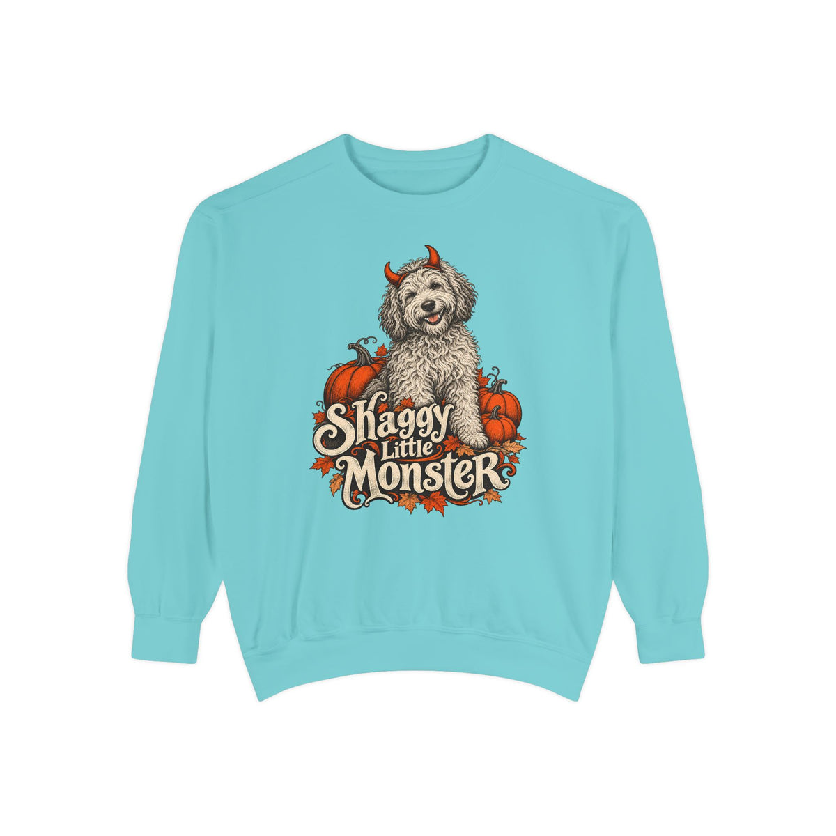 Shaggy Little Monster Sweatshirt – Chalky Mint