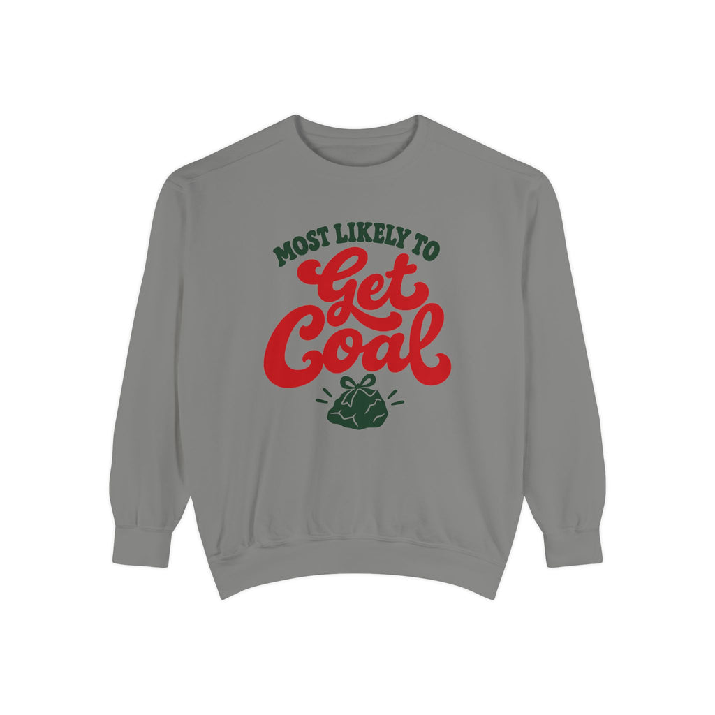 Most Likely To Get Coal Sweatshirt – Grey