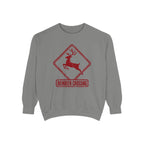Reindeer Crossing Sweatshirt – Grey