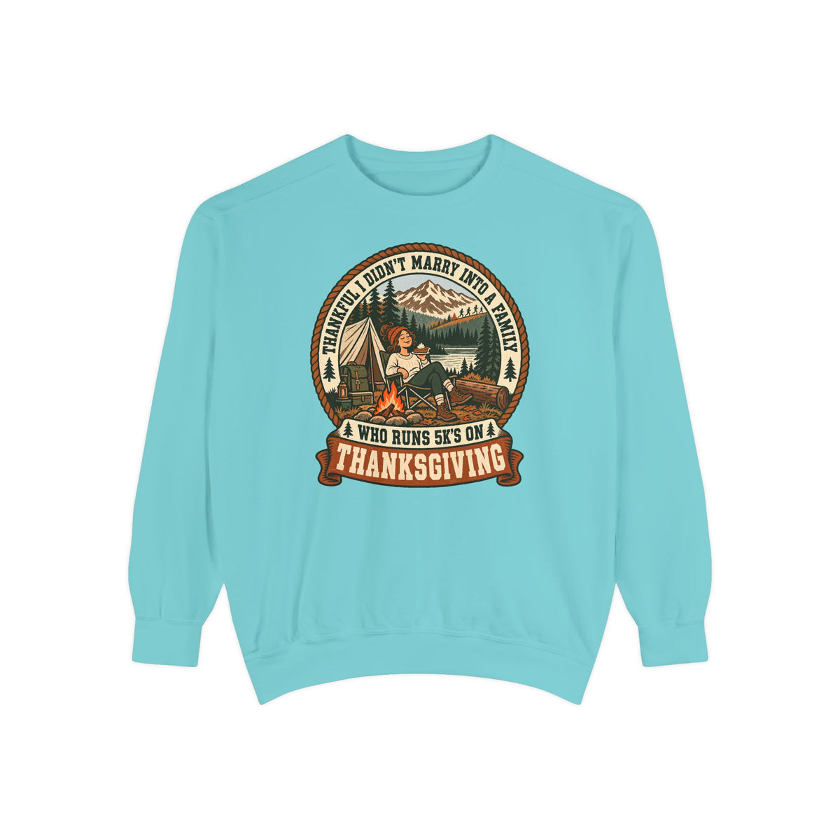 Not a 5K Family Camp Badge Sweatshirt