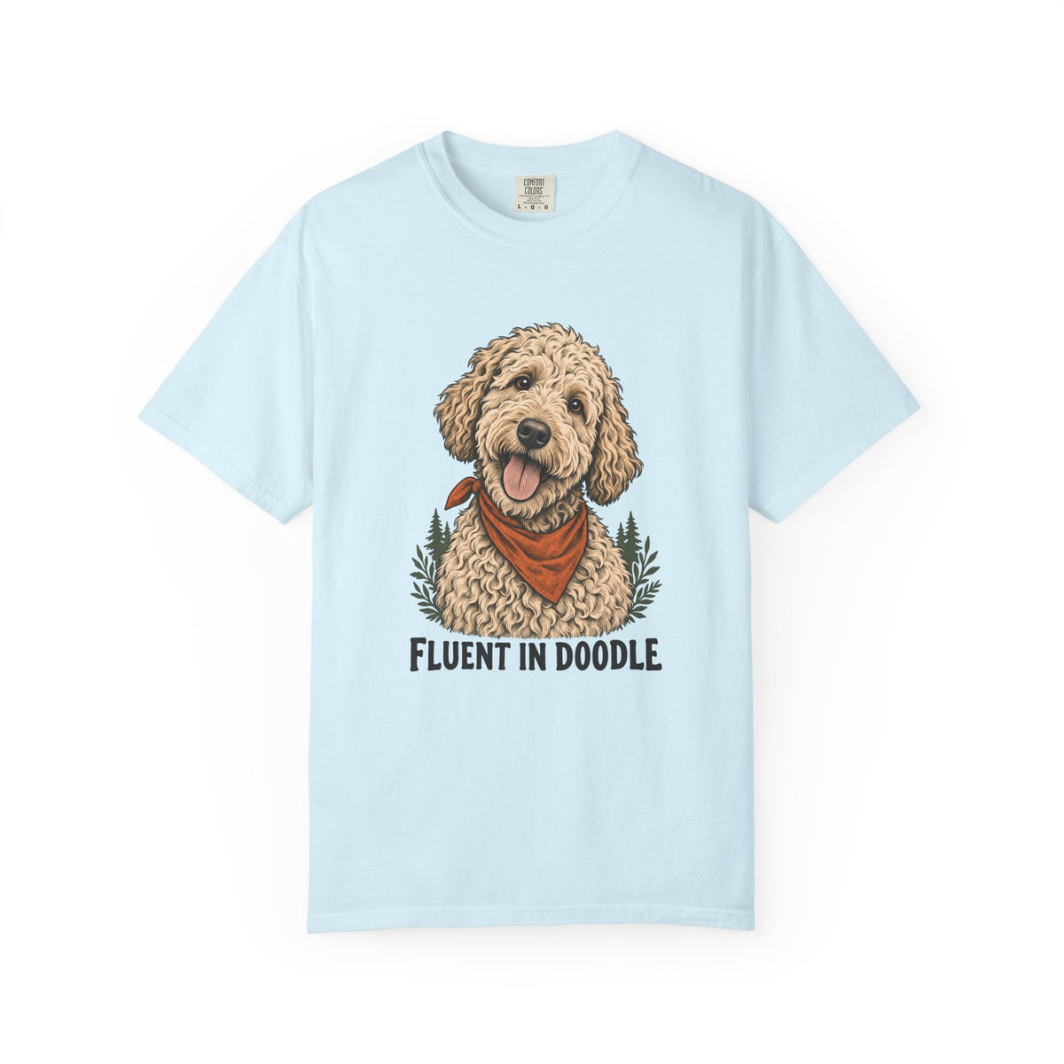 Fluent in Doodle T-Shirt – Chambray