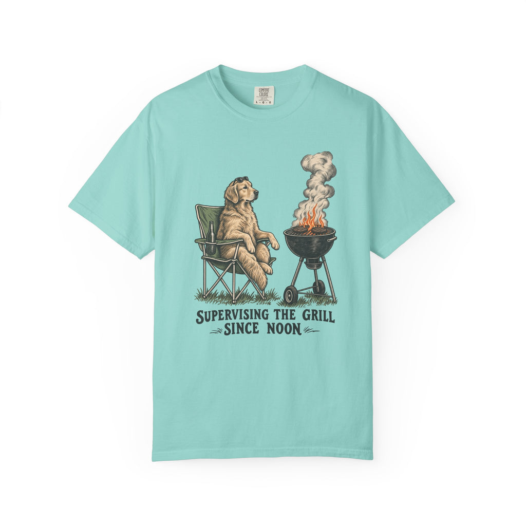Supervising the Grill Since Noon T-Shirt – Chalky Mint