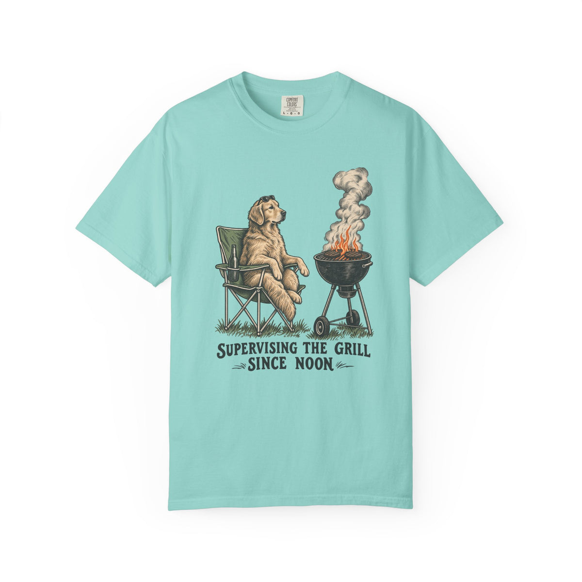 Supervising the Grill Since Noon T-Shirt – Chalky Mint