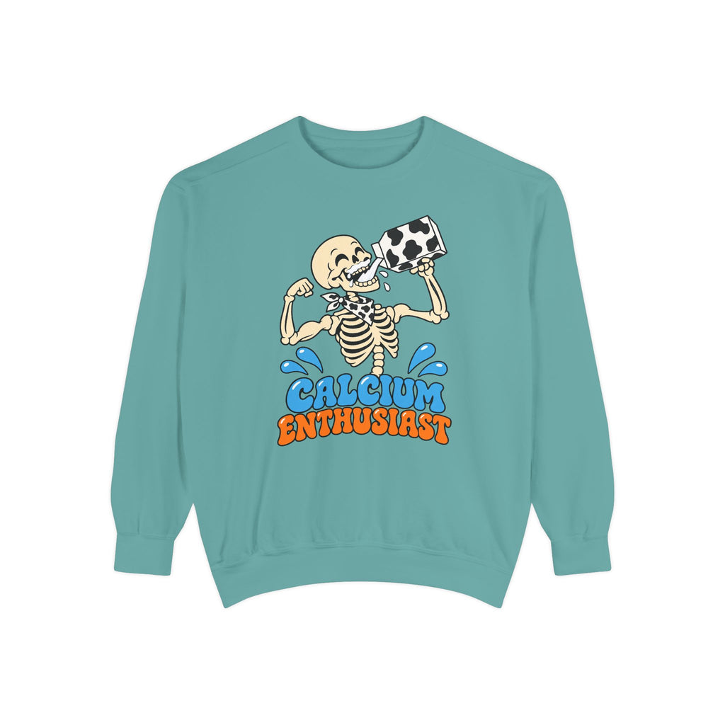 Calcium Enthusiast Sweatshirt – Seafoam